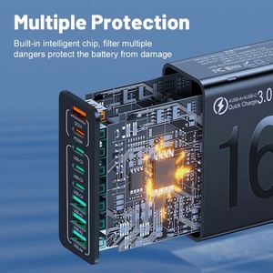 ที่ชาร์จเร็ว 150W 4 พอร์ต USB 4 พอร์ต PD  รองรับ PD20W ต่อพอร์ต สำหรับโทรศัพท์ แล็ปท็อป และแท็บเล็ต - Product Image 2