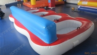 Bateau gonflable commercial tractable pour sports nautiques, banane aquatique, canapé, poisson volant, radeau pour plage, complexe hôtelier, yacht et jeux aquatiques