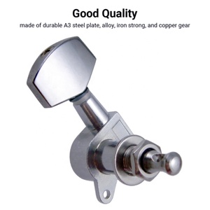 Mécaniques de cordes pour guitare acoustique électrique Chrome 3L3R scellées - Product Image 4