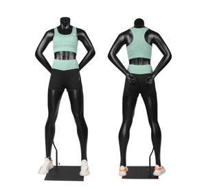Maniquí Deportivo Masculino/Femenino de Fibra de Vidrio sin Cabeza, de 178/167 cm, Negro, <span class=keywords><strong>Musculoso</strong></span>, de Cuerpo Completo, Maniquíes Musculosos Grandes en Venta - Product Image 6