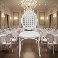 Chaises de jardin en résine plastique PP Kingflower, modernes, durables, imperméables, empilables, écologiques, pour hôtels, extérieur, salon