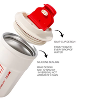 Mug isotherme en acier inoxydable 316 de 480 ml, tasse à café portable à isolation sous vide avec couvercle à verrouillage par corde, gravure laser personnalisée