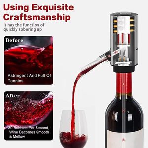 Portable <strong>Wine</strong> Decanter <strong>Pump</strong> and Dispenser One-Touch Automatic USB Rechargeable Electric <strong>Wine</strong> Aerator - Product Image 5
