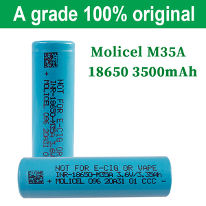 Новая оригинальная литий-ионная батарея Molicell 18650, 3.7В, 3500мАч, 10А, 3C, <span class=keywords><strong>INR</strong></span> 18650 M35A для фонариков и электроинструментов - Product Image 5