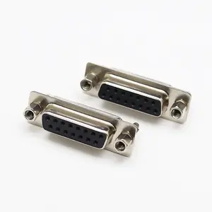 D-SUB Connector Supplier DB-9 Solder Type 09P 15P 25P 37Pin CE ROHS DB-15 DB-9 Header Solder Type DB Female Dual Row Connectors