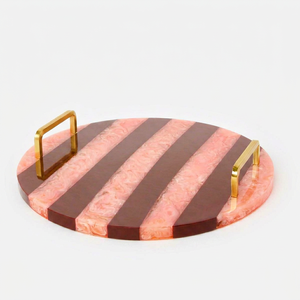 Premium Eco-Friendly Resin Serving Tray with Handles for Easy Carrying Halloween & Christmas Decor Indoor/Outdoor Use - Product Image 1