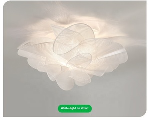 Lámpara de <span class=keywords><strong>techo</strong></span> de flores simples LED moderna de diseño para dormitorio, sala de estar, comedor, decoración de Villa para el hogar - Product Image 5