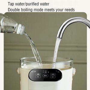 Hervidor Eléctrico Inteligente de Vidrio, Calentador de Leche Multifuncional, Olla Portátil para Exteriores, Capacidad de 2.5L para Hogar, Auto, RV - Product Image 4