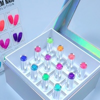Vernis gel flash réfléchissant 12 couleurs personnalisable Holographic Diamond Glitter Disco DIY-friendly OEM Nail Polish LED Lamp Source
