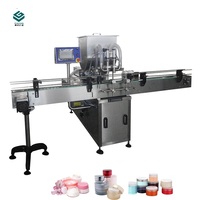 Vente en gros machine de remplissage entièrement automatique pour shampooing détergent miel sauce tomate cosmétique crème pâte 500ml moteur en verre
