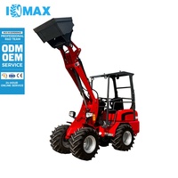 Chargeuse sur pneus compacte H180 avec moteur EURO5 Changchai Capacité de charge 800kg Entraînement hydrostatique pour chantiers de construction