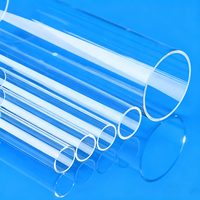 Tube de quartz de qualité semi-conductrice personnalisé, résistant à la corrosion à haute température, pureté 99,999 %, transmission UV 93 %, transparent
