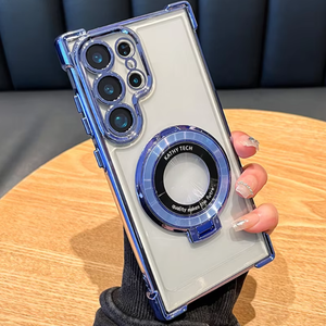 <span class=keywords><strong>Funda</strong></span> Transparente Magnética de Lujo con Soporte, Resistente a Golpes, para Samsung <span class=keywords><strong>Galaxy</strong></span> S25 S24 <span class=keywords><strong>Ultra</strong></span> S23 S22 <span class=keywords><strong>Note</strong></span> <span class=keywords><strong>20</strong></span> 10 Plus, Cubierta Trasera Acrílica - Product Image 1