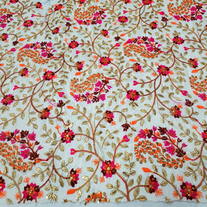 Tissu Jacquard de Luxe en Dentelle Tissée 100% Polyester Enduit PA Anti-Bactérien Ignifuge Poids Moyen pour Vêtements et Artisanat - Product Image 1