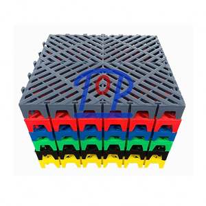 40*40*1.8cm Carrelage de sol de garage Plastique Interlocking Flooring Car Washing Shop Floor Mat - Product Image 5