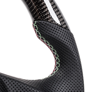 Etiquette de retour professionnelle OEM noire Nappa italienne tricolore 09-14 pour volant Lamborghini Gallardo - Product Image 5