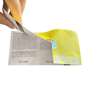 Custom Micro Text Fluorescent Invisible Anti-counterfeiting Ink Admission Ticket for Event - Product Image 1