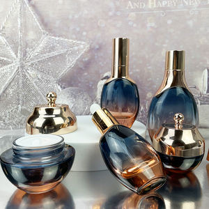 Flacon cosmétique rond de luxe en verre, capacité 30ml 50ml 100ml, pot à crème pour le visage avec couvercle 30g 50g 100g, et contenant de lotion 120ml - Product Image 3