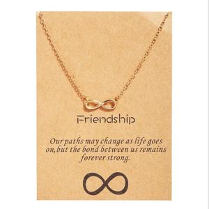 Colgante <span class=keywords><strong>de</strong></span> tarjeta Vintage para mujer y niña, cadena fina, collar <span class=keywords><strong>de</strong></span> <span class=keywords><strong>Amistad</strong></span> <span class=keywords><strong>de</strong></span> doble círculo y mariposa, joyería al por mayor - Product Image 4