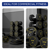 Équipement de musculation commercial OKPRO, barre d'haltères, vente en gros, poids libres, barres fixes rondes CPU