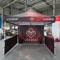 Tente publicitaire 10x10 en aluminium pour salon professionnel, événement, chapiteau, gazebo, auvent, tente pop-up personnalisée imprimée