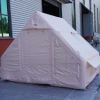 Tente de camping pour réunion de amis de 6,3 m², tente de fête extérieure imperméable, tente de camping gonflable avec cheminée
