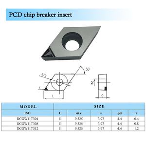 Migliore qualità PCD CHIP BREAKER inserto produttore vendita diretta Spot all'ingrosso DCGW WNGA CNGA R4 mozzo fresatrice - Product Image 3