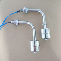 Interruptor de sensor de nivel de agua líquida con bola flotante de contacto de lengüeta magnética de acero inoxidable de montaje lateral de alta temperatura y alto voltaje
