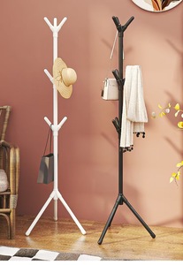 Chambre verticale arbre branche forme support chapeau écharpe sac à main stockage Hange vêtements et chapeaux support sol à étage chambre manteau crochet - Product Image 2