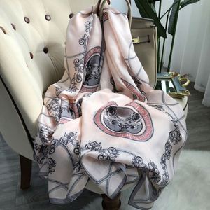 Elegante Chal Largo de Seda Mulberry, Talla Grande, Suave y Lujoso, para Mujer, Regalo para Fiestas, Uso Diario - Product Image 1