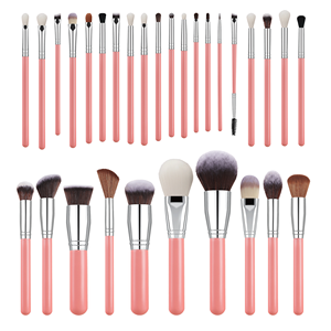 Kit de maquillage Kabuki végan de haute qualité, 16 pièces, 20 pièces, 26 pièces, rose, blanc, professionnel, personnalisable, bricolage - Product Image 1