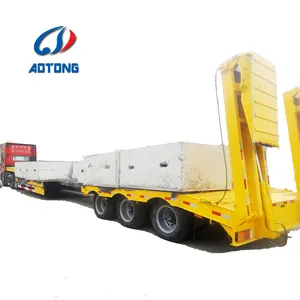 重型实用货物 50 吨可扩展低床卡车拖车 12 轮出售