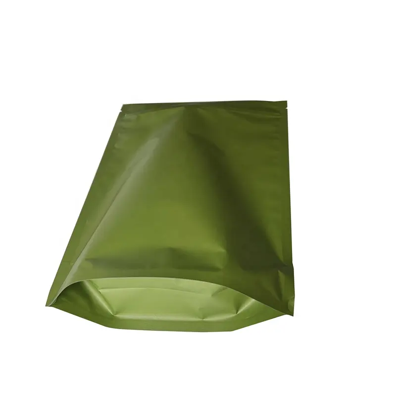 7x10 polegadas 1 quarts Personalizado Preto Verde Soft Touch Zip Lock Doypack Food Storage Foil Packing Bags