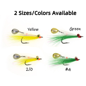 เหยื่อตก<span class=keywords><strong>ปลา</strong></span>แบบสตรีมเมอร์รุ่นใหม่ Deep Minnow Flies พร้อมตัวหมุนแบบ Rolling Swivel ช้อนโลหะ ตะขอ Stinger แข็งแรง เหยื่อปลอมสำหรับตก<span class=keywords><strong>ปลา</strong></span>ทะเล เช่น <span class=keywords><strong>ปลา</strong></span>กะ<span class=keywords><strong>พง</strong></span> - Product Image 3