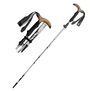 Outdoor Hiking <b>Stick</b> 7075 Aluminum Alloy Ultra-<b>light</b> Ultra-short Curved Handle Folding <b>Stick</b> Off-road N85 Curved Handle - Product Image 1