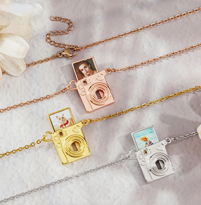 Collar con Colgante de Cobre con Foto Personalizada Única de Qiuhan, Joyería Conmemorativa Personalizada para Parejas - Product Image 1