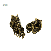 Perles entretoises punk YJ, accessoires de bijoux en métal DIY style pirate des Caraïbes, perforées pour bracelets et colliers, pour les 10-12 ans, accessoires pratiques