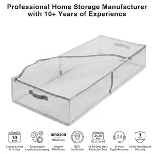 Bolsa de Almacenamiento para <span class=keywords><strong>Cama</strong></span>, Impermeable, Ecológica, Reciclable, Plegable, Estilo Europeo, Libre de BPA, Duradera, con Ventana y Cierre de Cremallera - Product Image 2