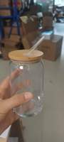 Verre à boisson transparent de 16 oz en forme de canette pour eau, bière, lait, cola, jus – Idéal pour les voyages