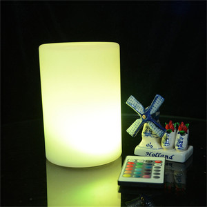 Decorative Portable Luminaire Restaurant Cordless Rechargeable <strong>Wireless</strong> PE Plastic Led Table <strong>Lamp</strong> Light Night <strong>Lamp</strong> - Product Image 4