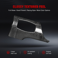 Panneau multimédia en fibre de carbone Shasha pour l'intérieur de la voiture, garniture intérieure 2015-2023 pour Ford Mustang, kit d'accessoires