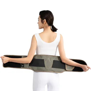 Cintura da massaggio Cordless con effetto antidolorifico vibrazione a compressione calda riscaldamento a infrarossi terapia della luce rossa per massaggio alla schiena e alla vita