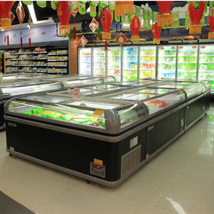 Congélateur coffre commercial grande capacité pour supermarché, à porte vitrée supérieure, avec système anti-givre automatique, à brancher - Product Image 3