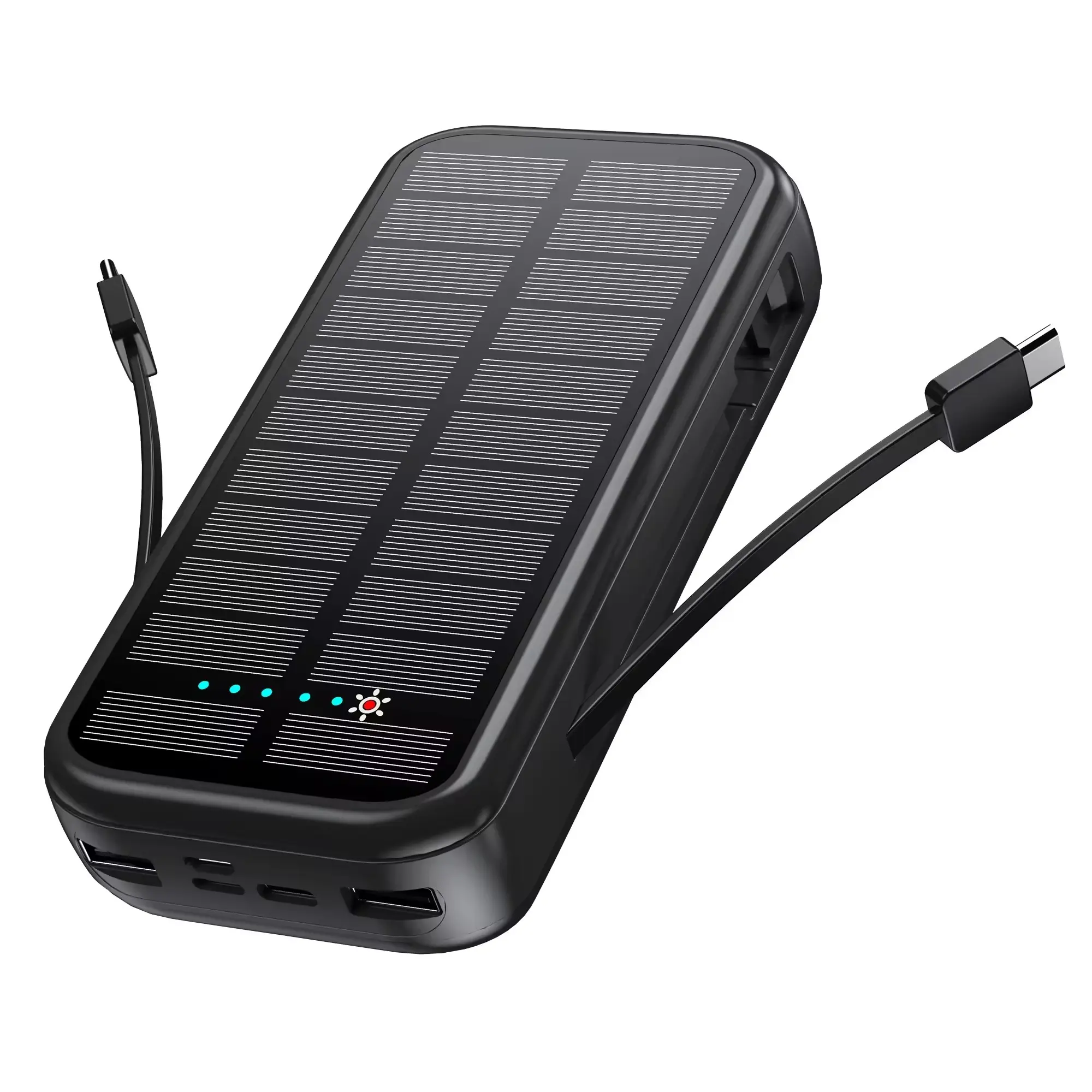 Güneş enerjisi şarj cihazı güç bankası, 20000mAh taşınabilir telefon şarj cihazı, PD20W QC3.0 hızlı şarj harici pil paketi