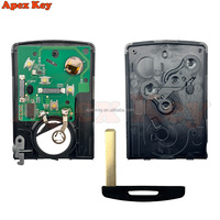 Clé de voiture intelligente sans clé 433 MHz avec puce ID46 PCF7952 pour Renault Megane 3, Fluence, Scenic, Laguna 3