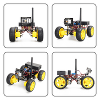 Tscinbuny Kit de voiture robot électronique éducatif avec carte de pilote de moteur et boîtier de batterie pour enfants bricolage et éducation STEM