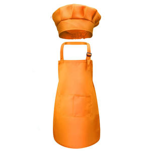 ผ้ากันเปื้อนผ้าโพลีเอสเตอร์2กระเป๋าแขนกุดสำหรับเด็กผ้ากันเปื้อนผ้าโพลีเอสเตอร์ล้างทำความสะอาดได้สำหรับงานครัวทำอาหารบาร์บีคิวออกแบบโลโก้ได้ตามต้องการ - Product Image 3