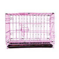 Cage pour animaux de compagnie en fer à double couche, capacité de 25 lb, robuste, empilable, multi-niveaux, pour petits animaux, cage intérieure pour animaux de compagnie