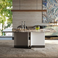 Table à manger rectangulaire moderne en marbre de luxe pour 6 à 8 personnes, pour salon, hôtel, usage domestique, imperméable et durable