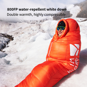 Mobi Garden Cambrian 400G équipement de camping en plein air ultraléger sac de couchage en duvet d'oie blanc Style momie 0 ° C évalué avec tissu <span class=keywords><strong>Kolon</strong></span> - Product Image 4